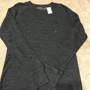 NWT American Eagle Mens Gray LS Thermal T Shirt